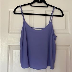 Light purple backless strappy tank top
